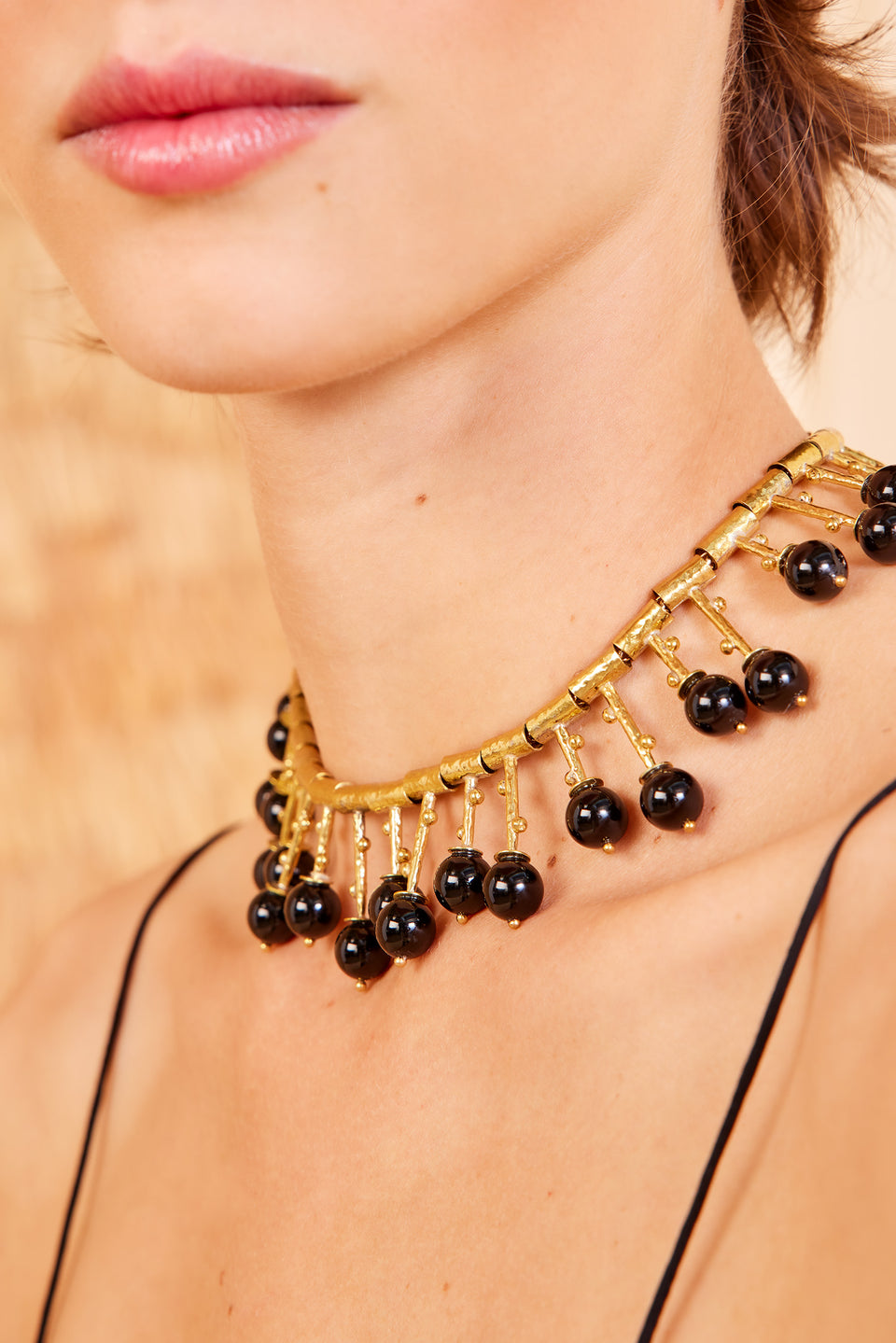 Nayeli Geo Necklace - Black Onyx