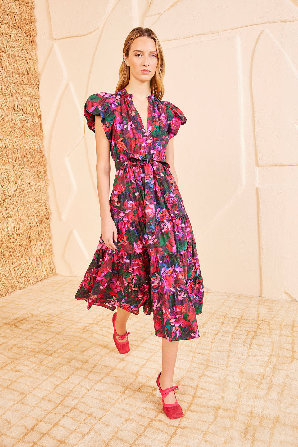 Ottilie Dress - Hibiscus