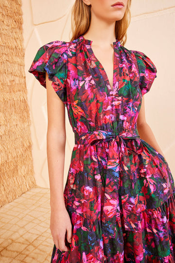 Ottilie Dress - Hibiscus