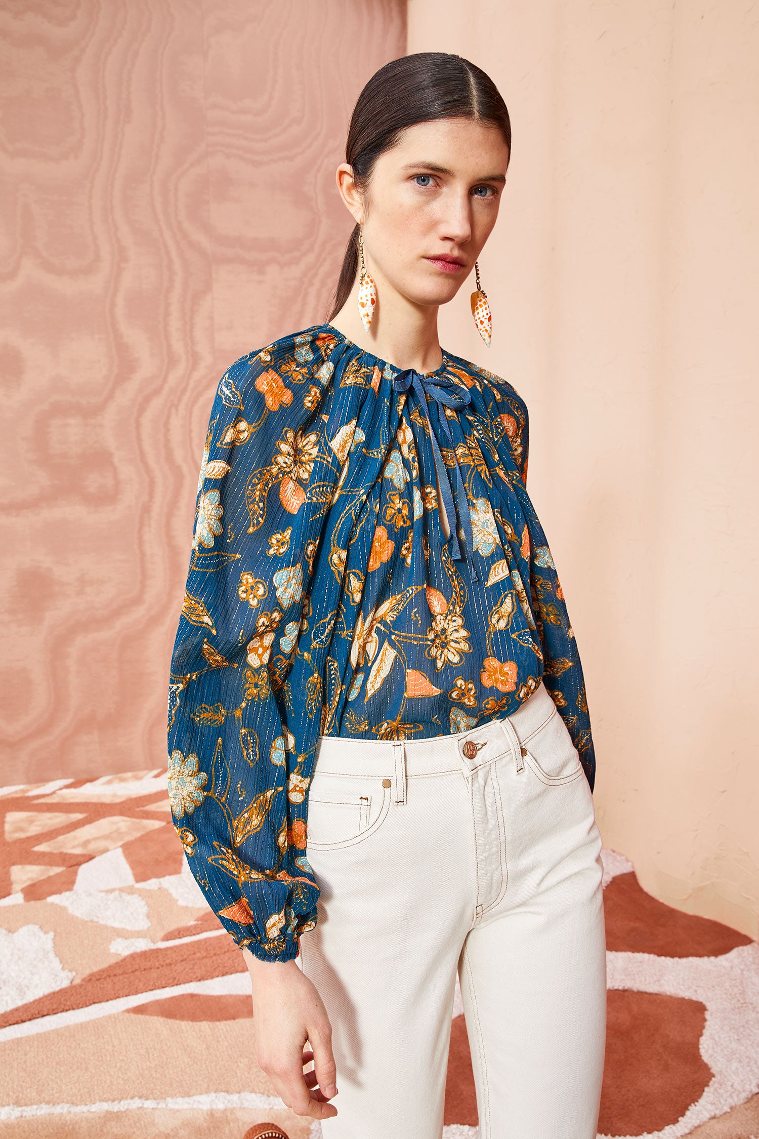 Ulla Johnson Pauline Blouse - Moonlight Floral