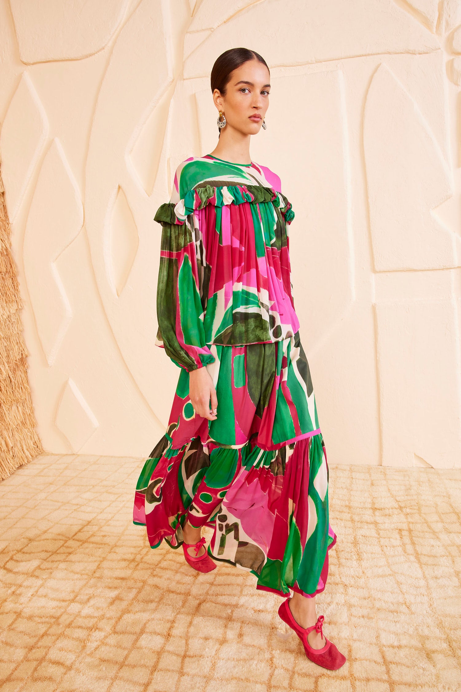 *Ulla Johnson* フリルスリーブワンピース ドレス Ulla Johnson* フリルスリーブワンピース ドレス ワンピース