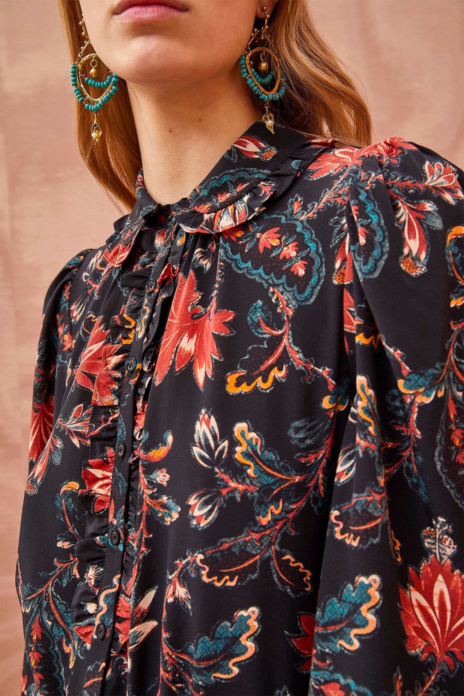 Ulla Johnson Philipa Blouse - Obsidian