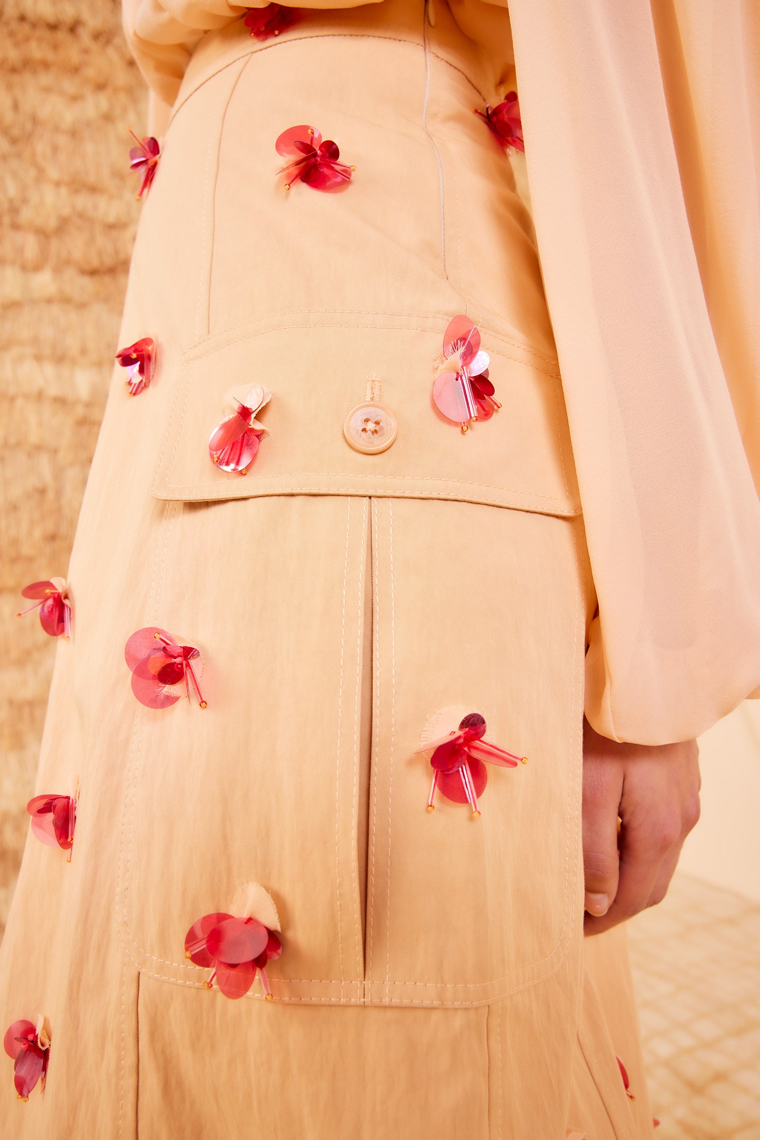 Ulla Johnson Rhodes Skirt - Desert Khaki