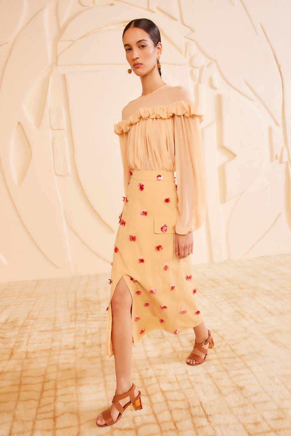 Rhodes Skirt - Desert Khaki