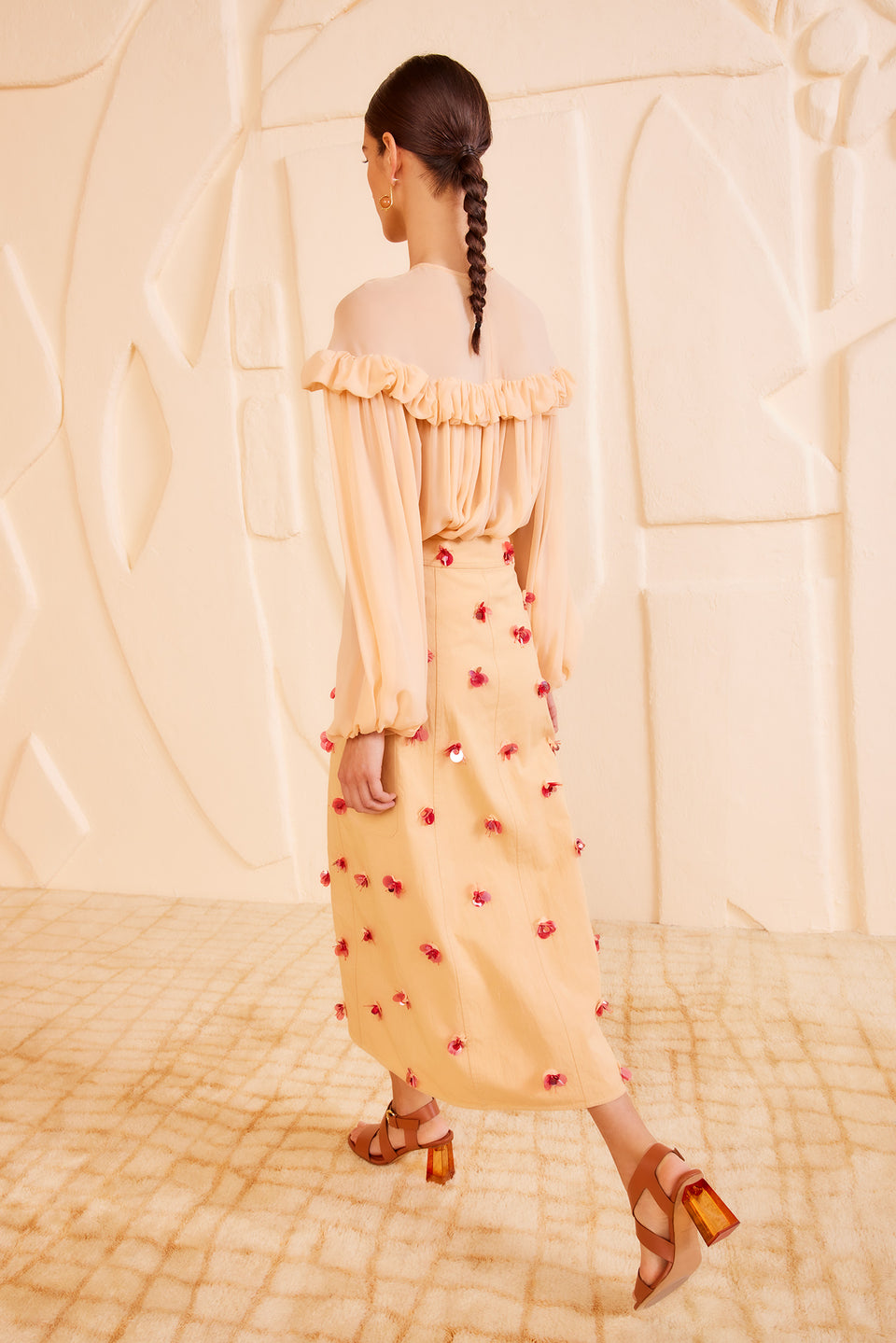 Rhodes Skirt - Desert Khaki