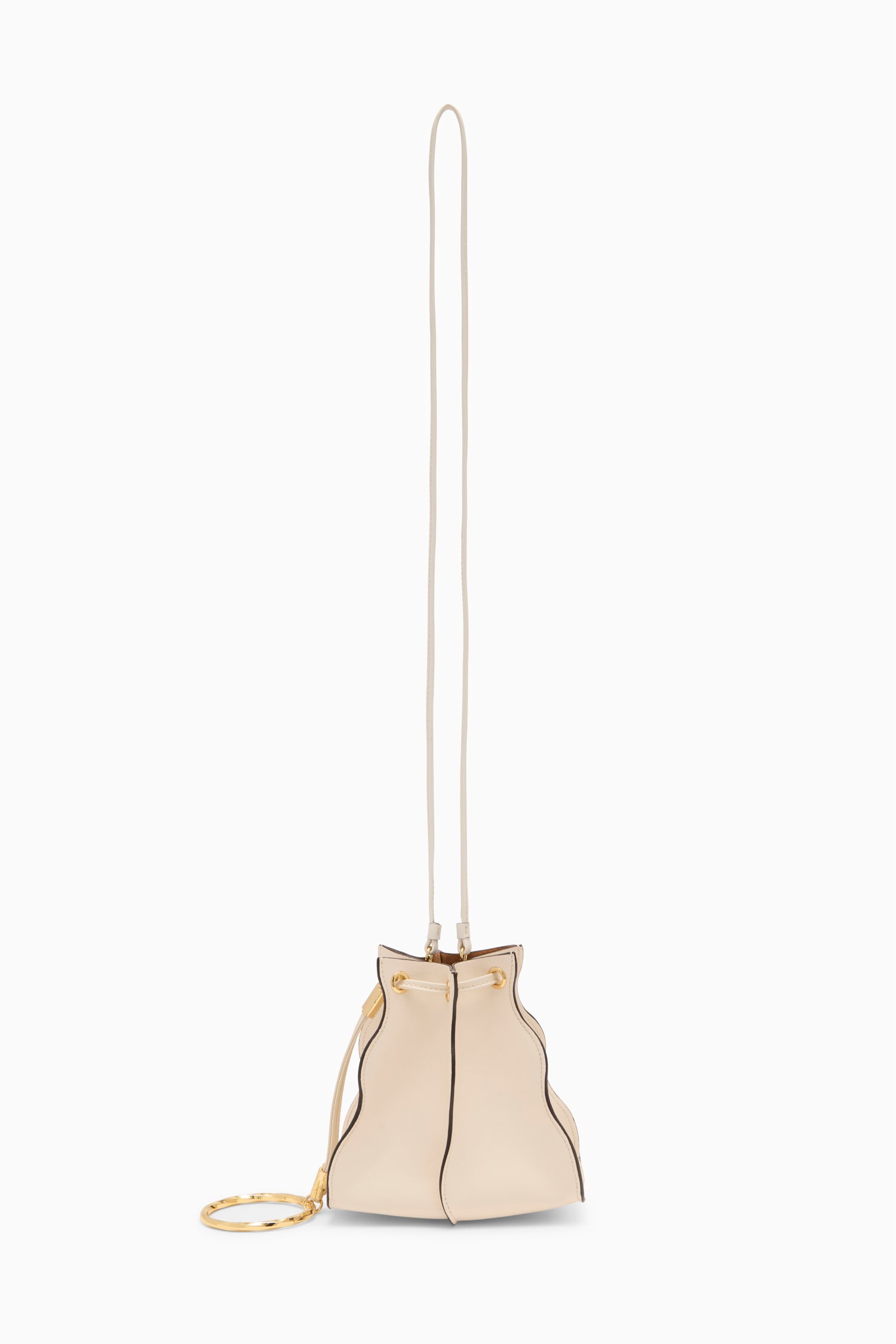 Adria Pleated Wave Pochette - Cowrie