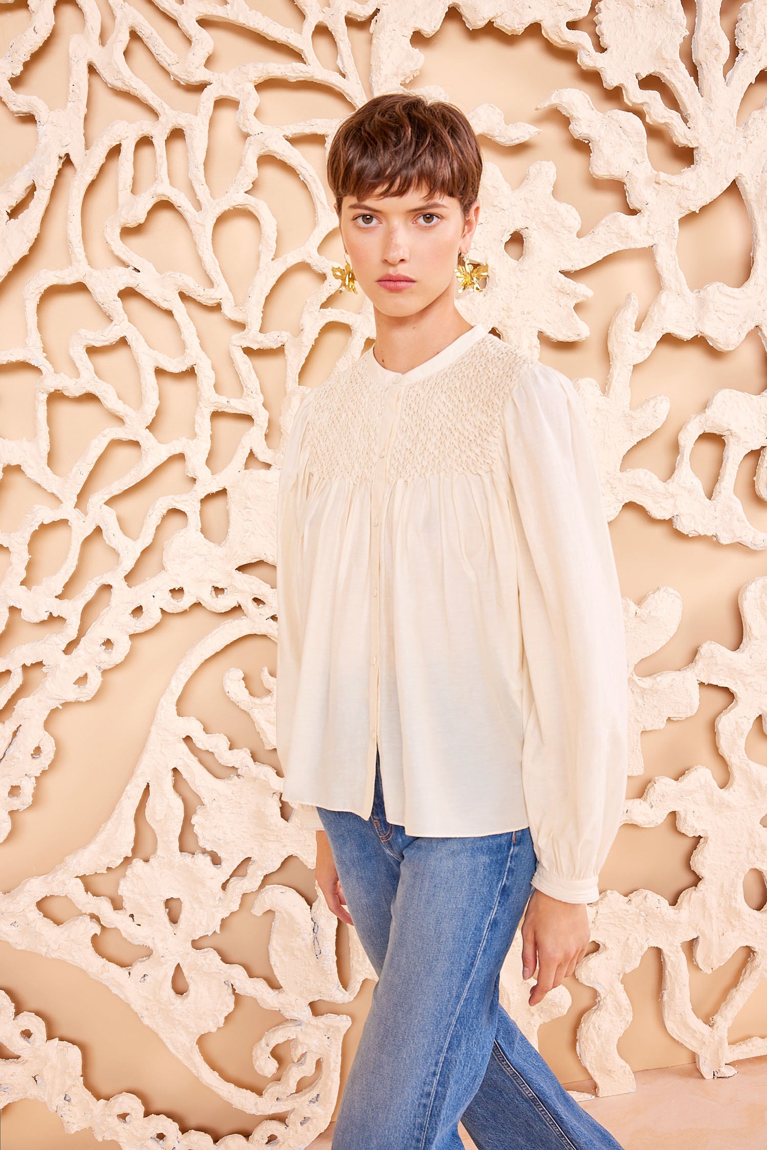 Ulla Johnson Soffia Blouse - Cowrie