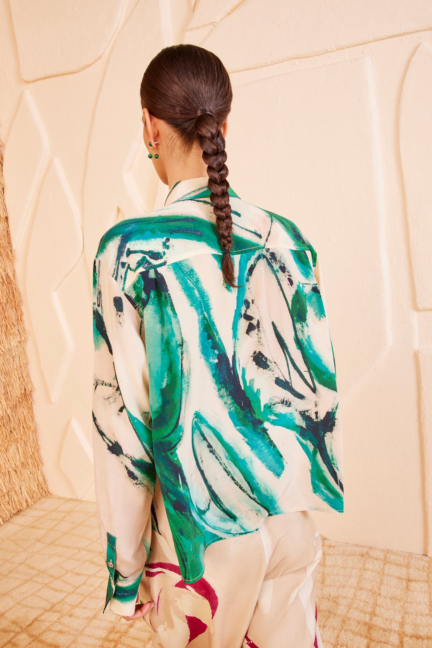 Study Blouse - Portrait In Green
