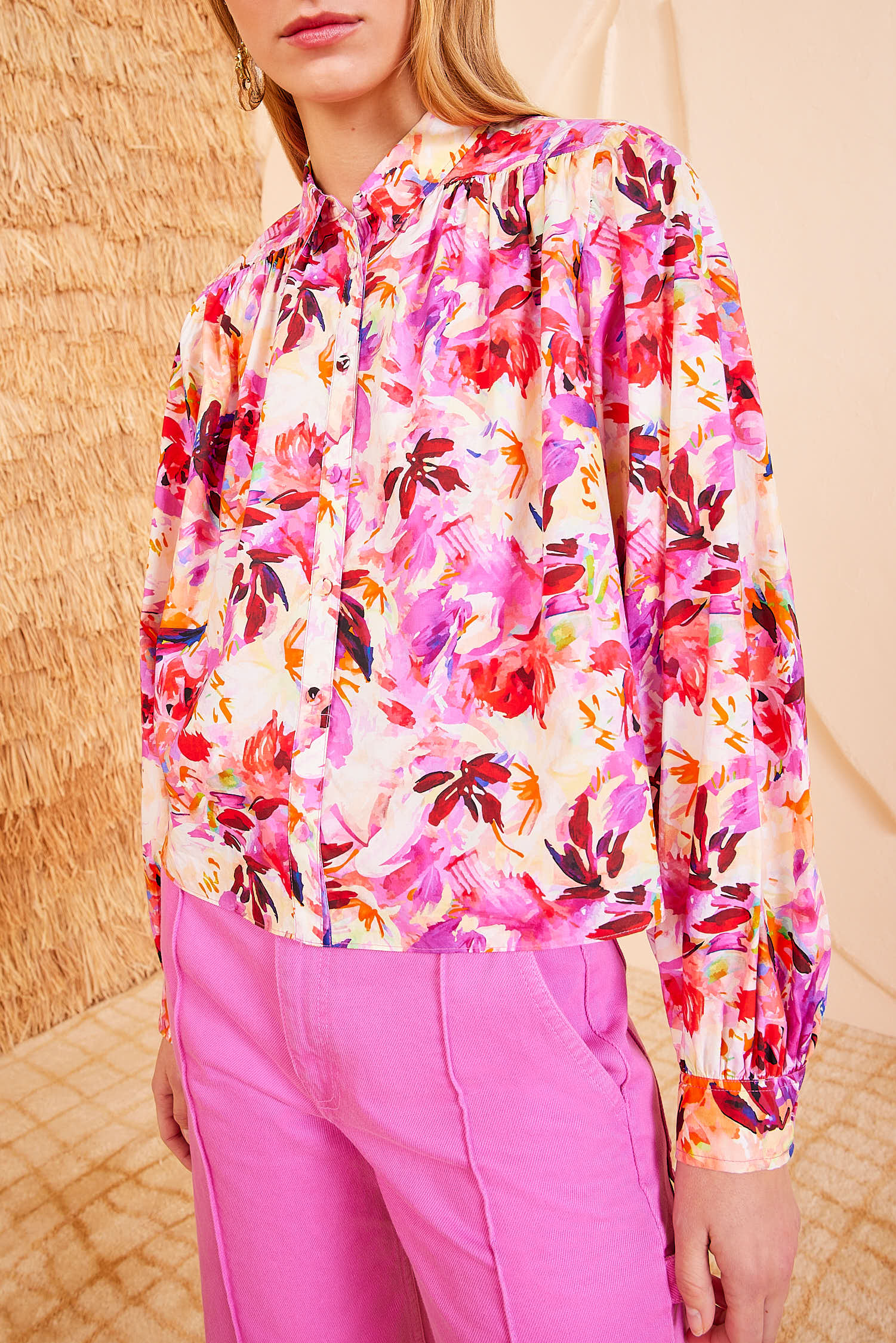 Tahlia Blouse - Azalea