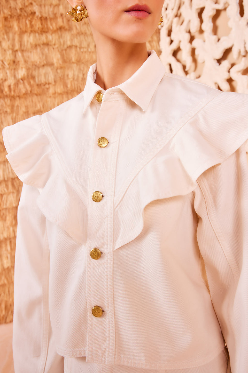 The Mathilde Shirt - Pearled Cowrie