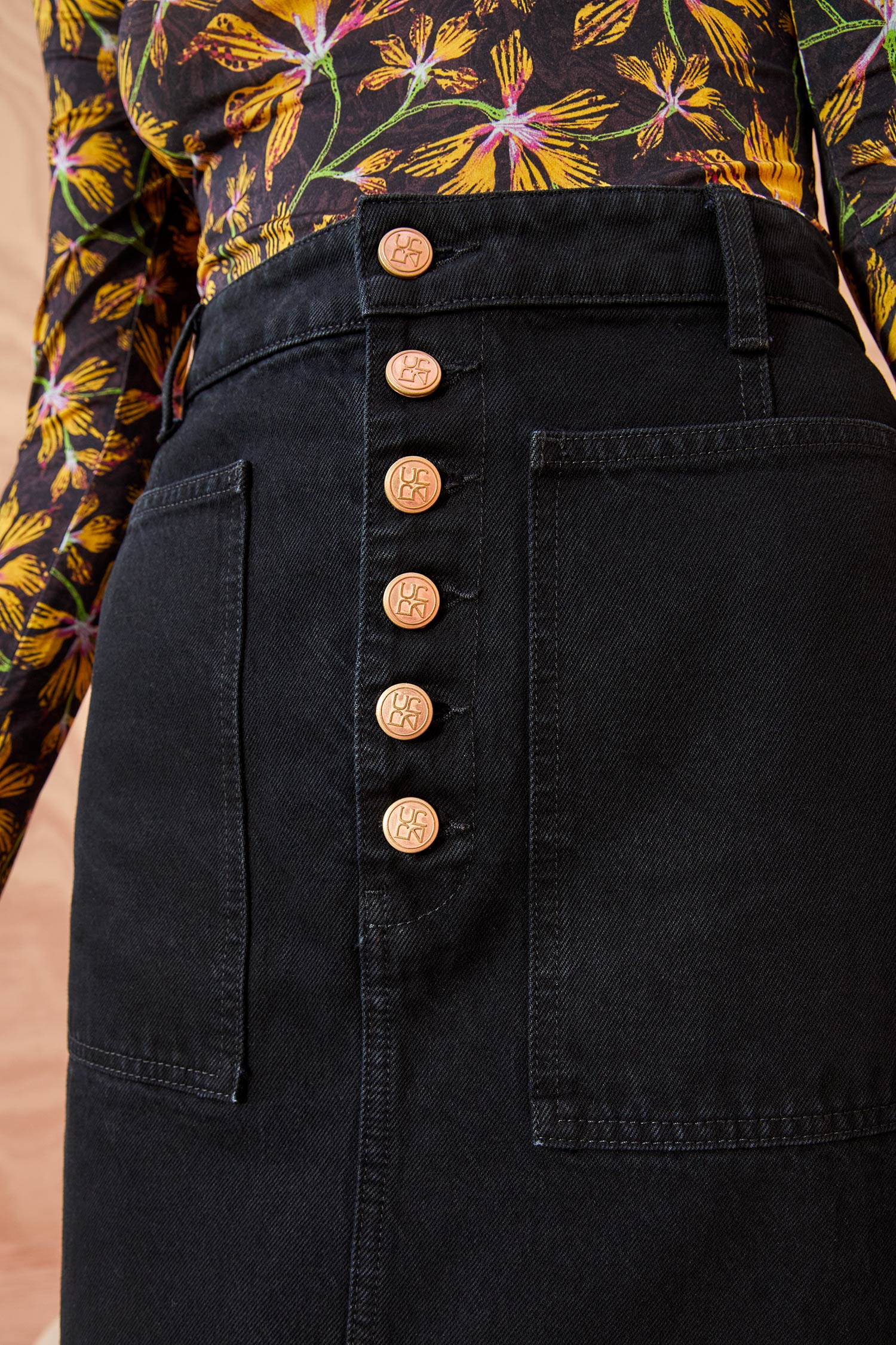 The Bea Skirt - Noir Wash