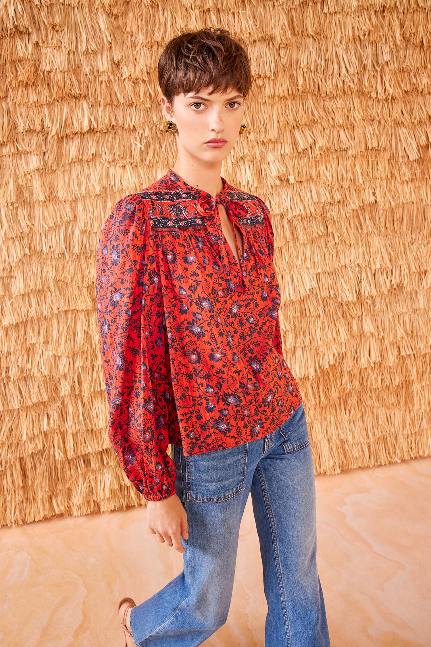 Ulla Johnson Tillie Blouse - Poppy