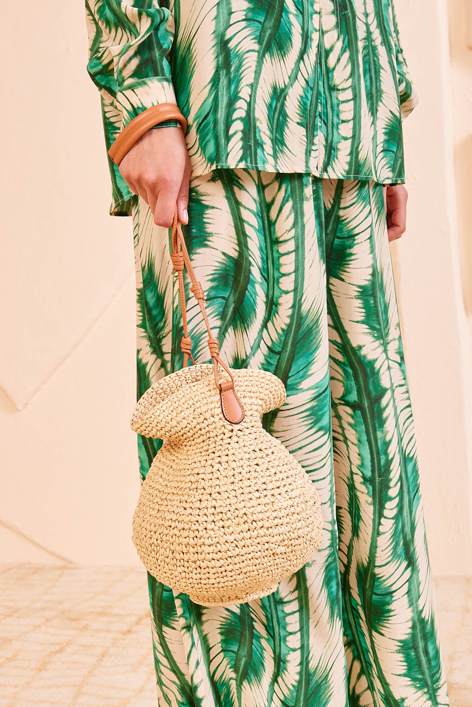 Tulip basket bag- Natural