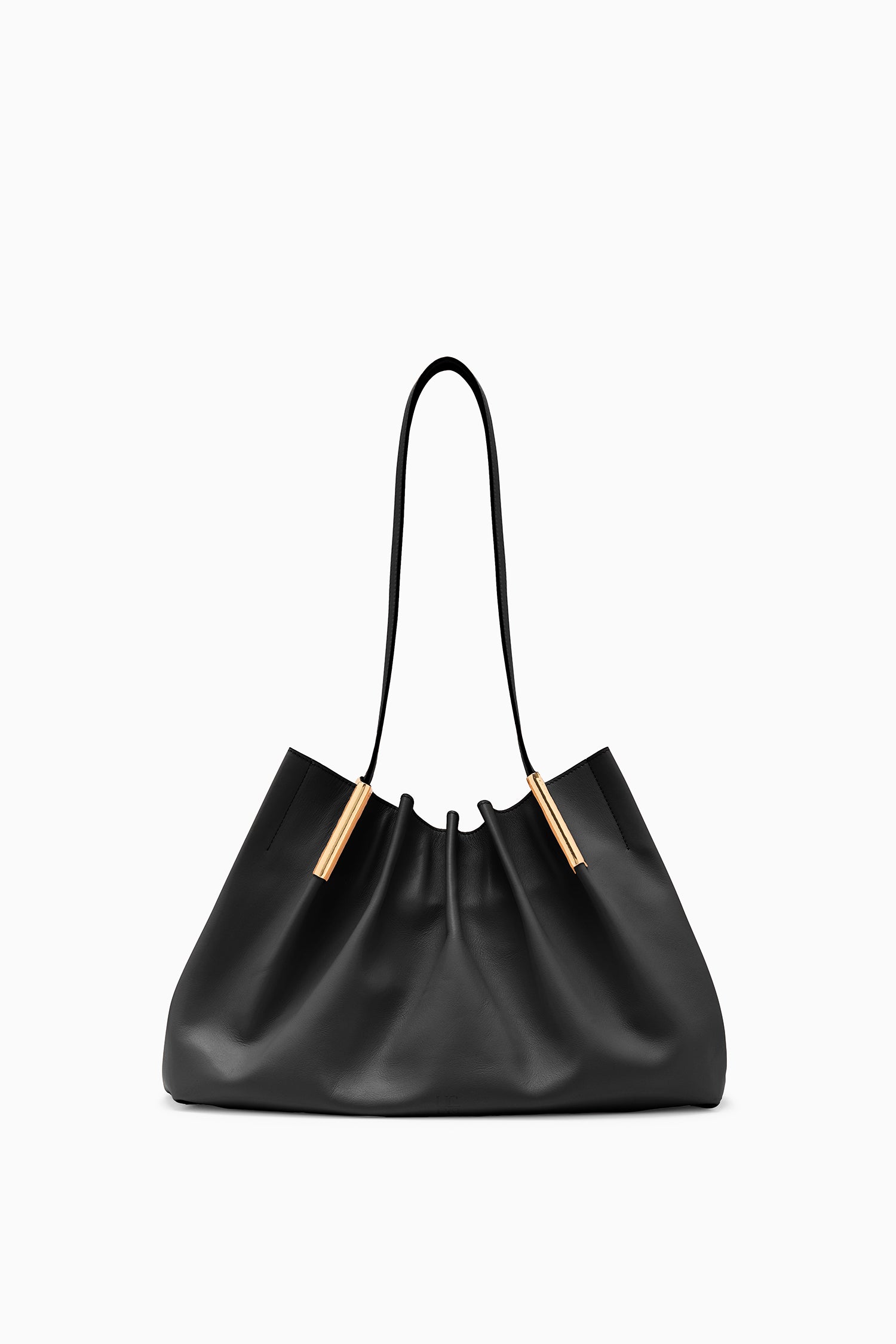 Ulla Johnson Isadora Ruched East-West Tote - Noir