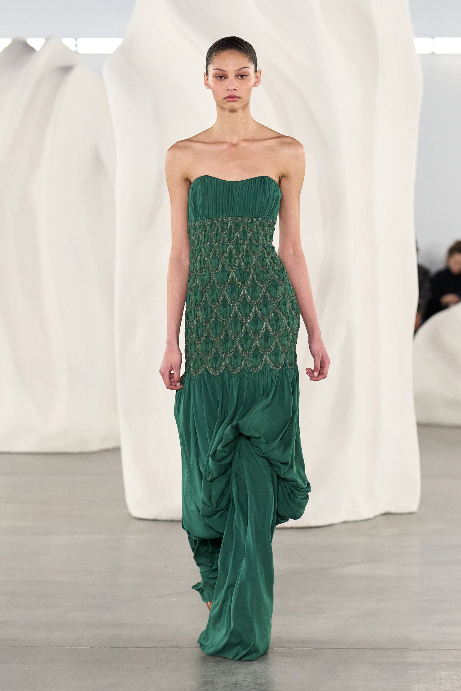 Ulla Johnson Octavine Strapless Silk Gown - Tourmaline