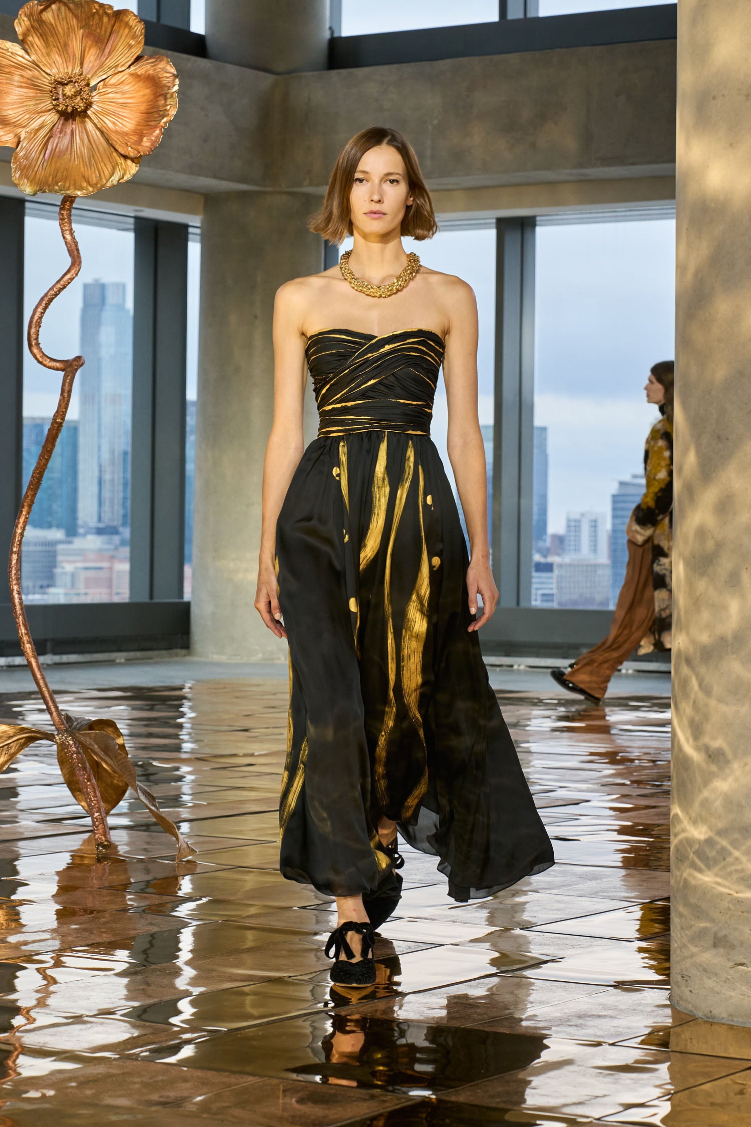 Anastasia Hand Painted Gown - Gild