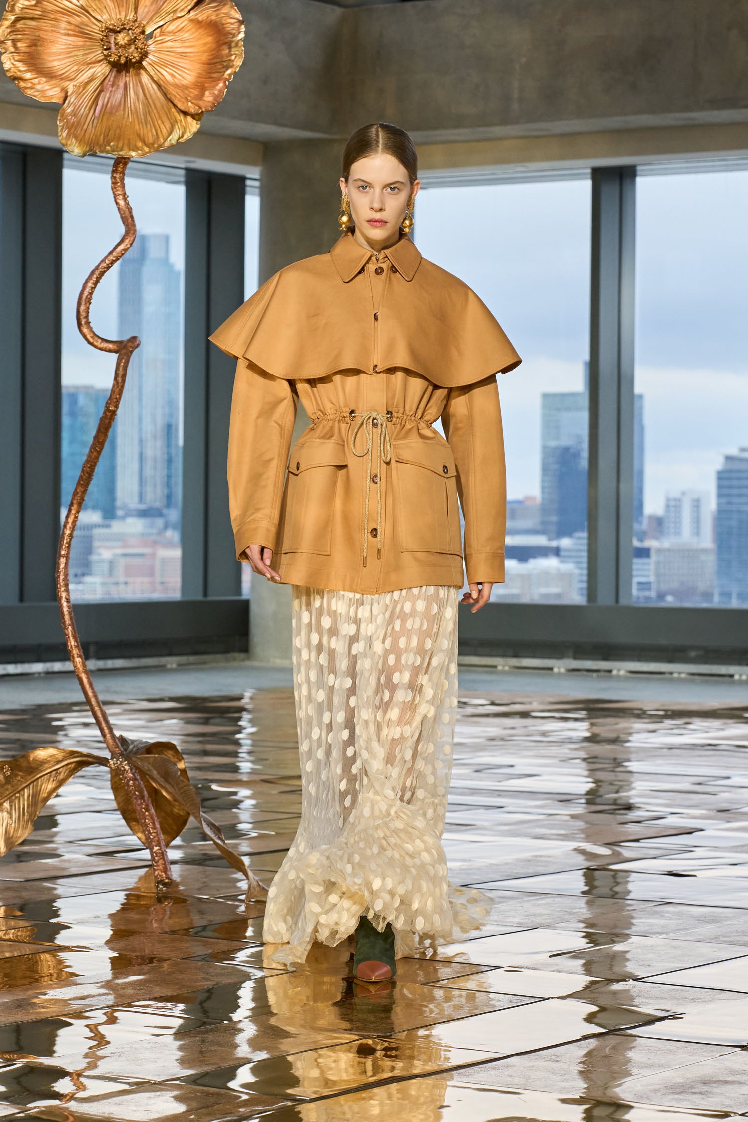 Ulla Johnson Devon Coat with Removeable Cape - Alpaca