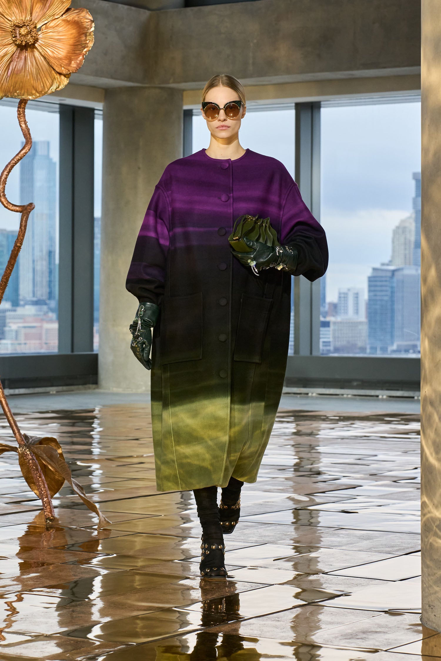 Ulla Johnson Victoire Sunglasses - Rainforest Jasper