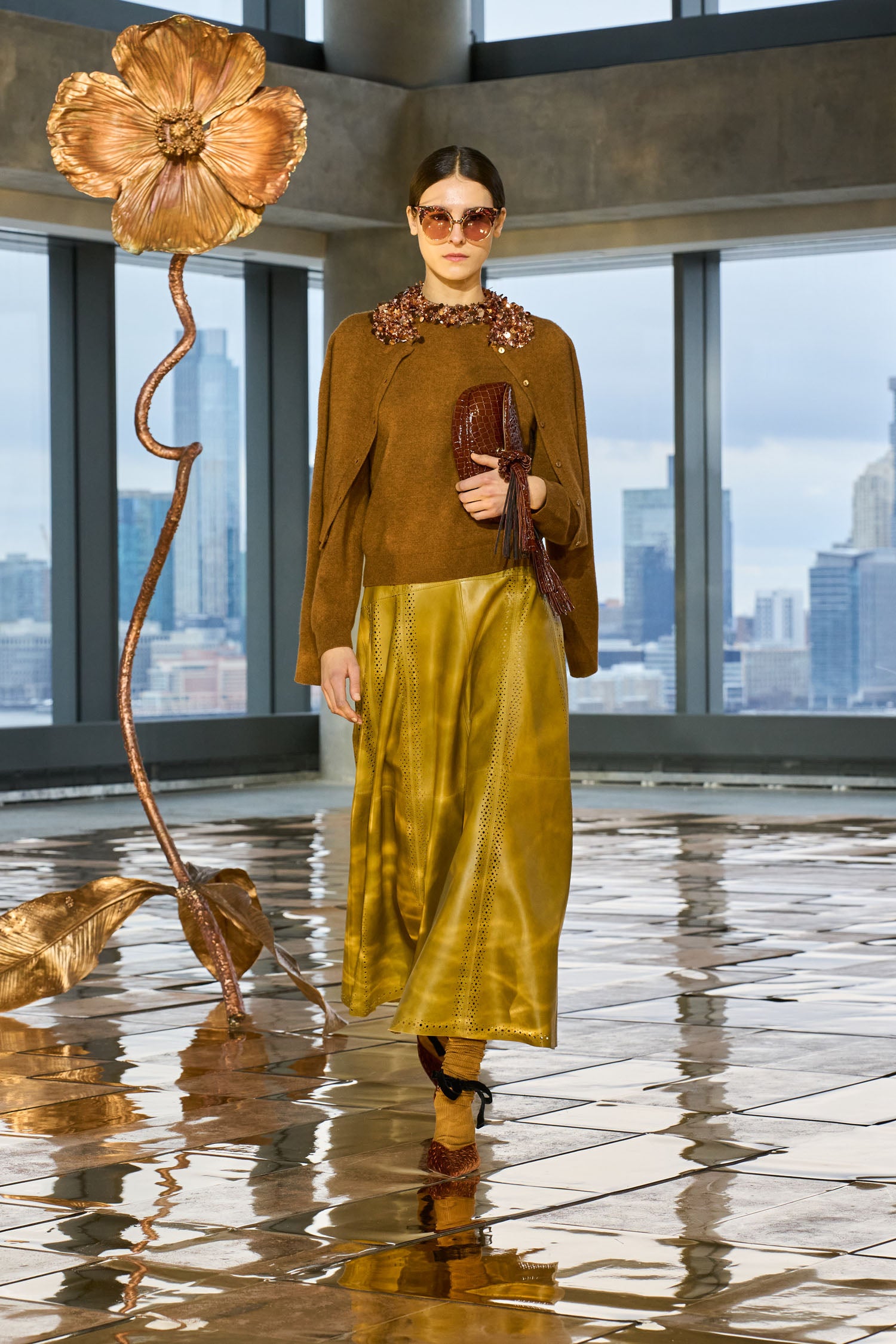 Ulla Johnson Victoire Sunglasses - Rhodonite