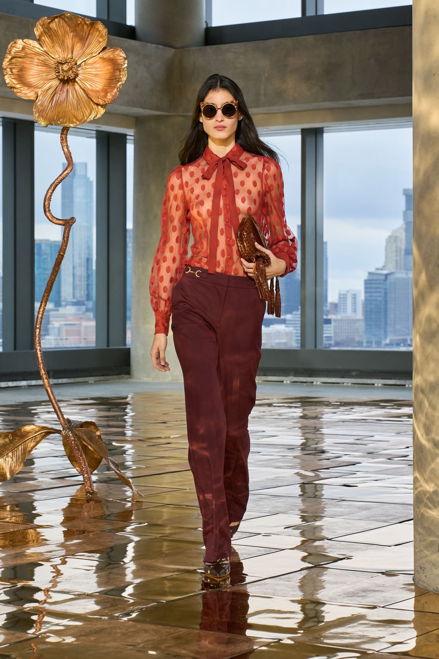 Ulla Johnson Victoire Sunglasses - Rhodonite