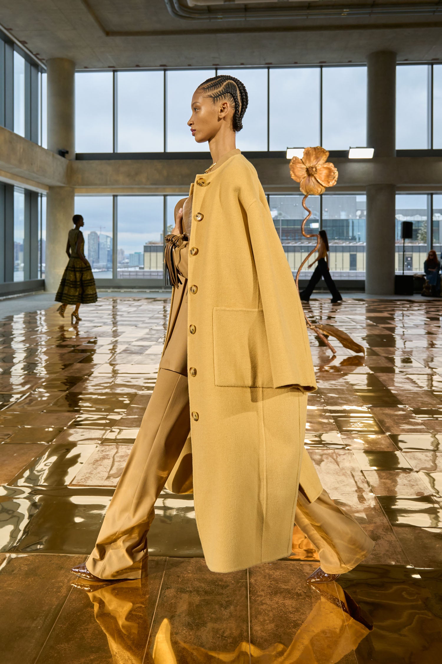 Ulla Johnson Fernanda Double Faced Wool Oversized Coat - Lotus