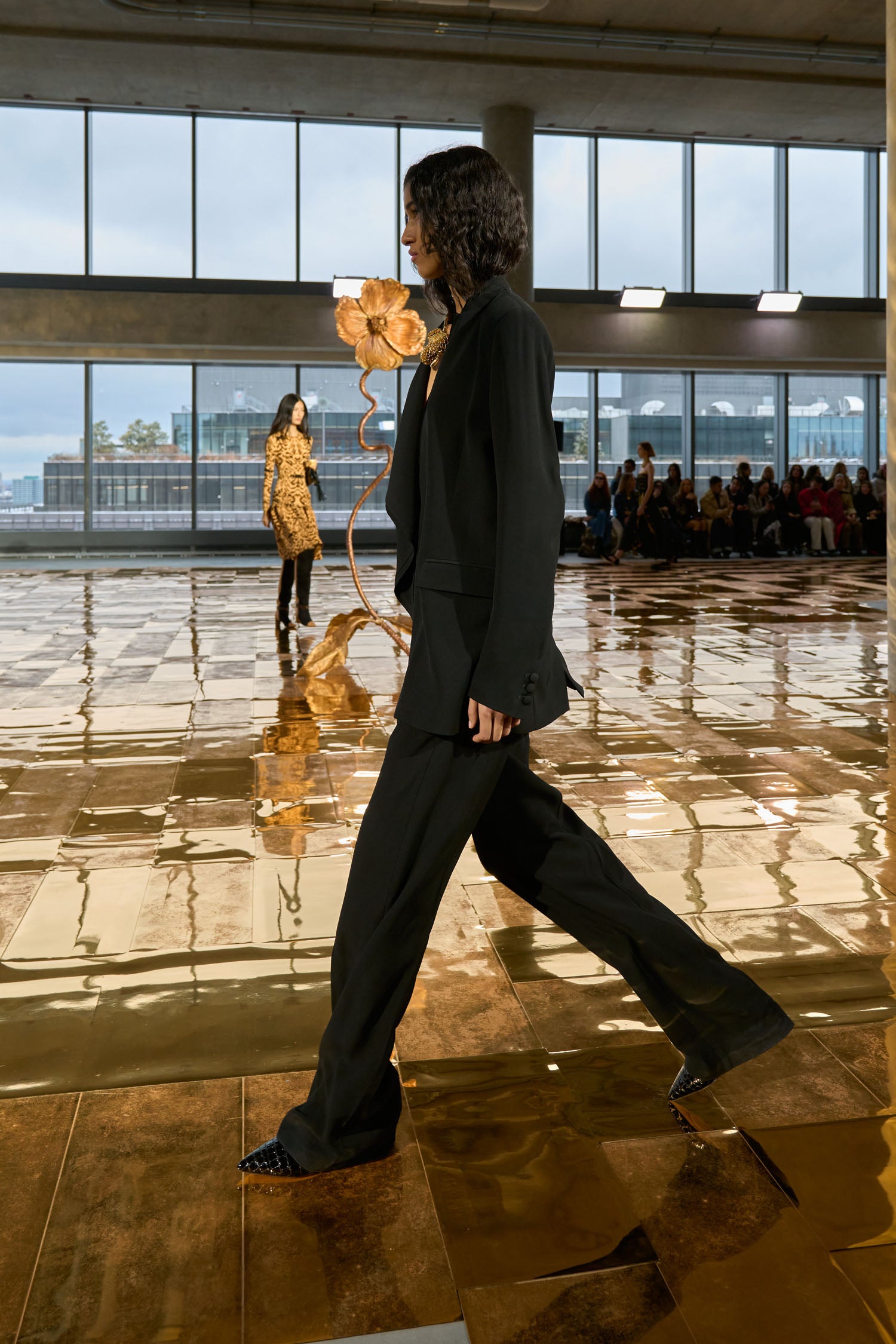 Elea Draped Front Jacket - Noir