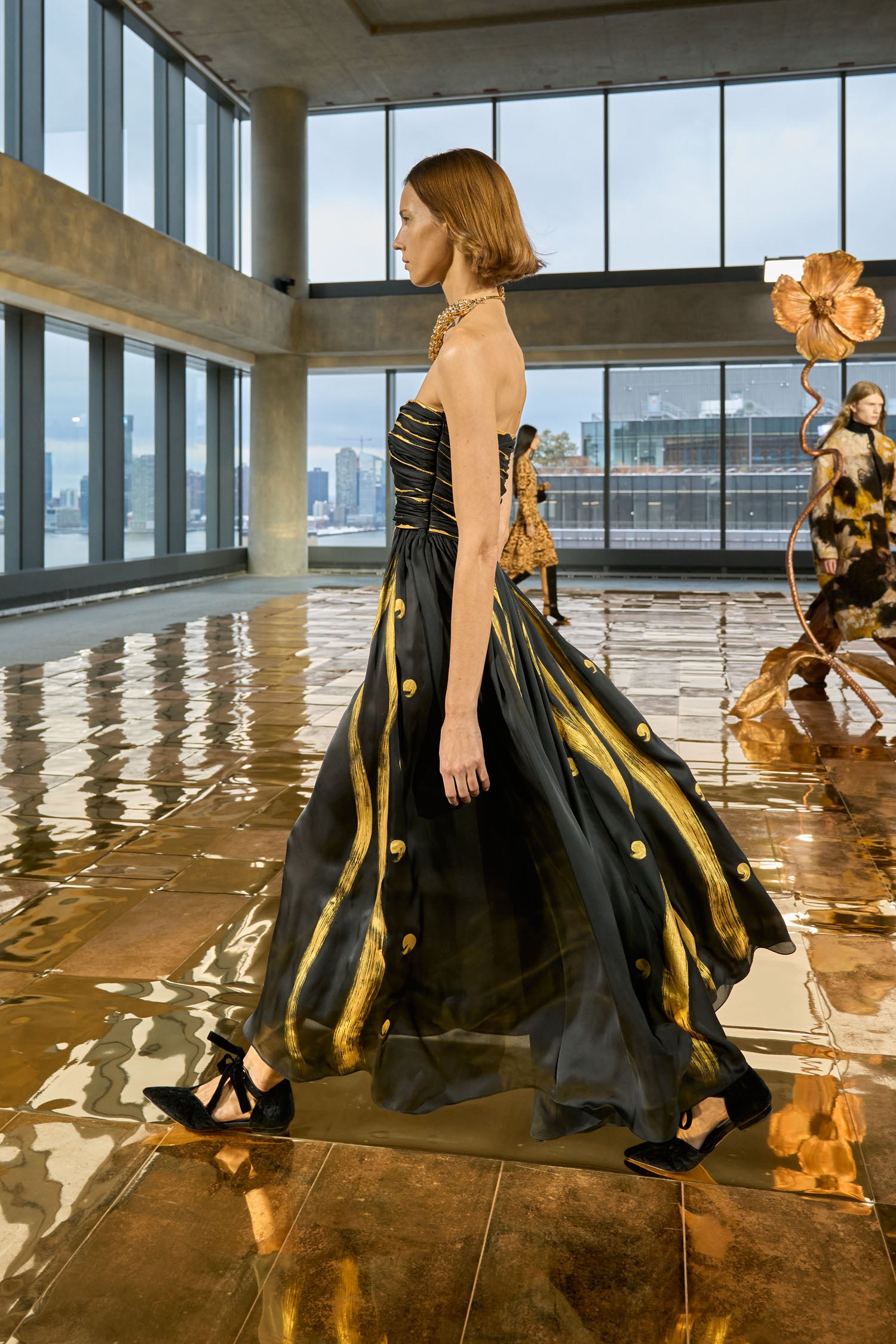 Anastasia Hand Painted Gown - Gild