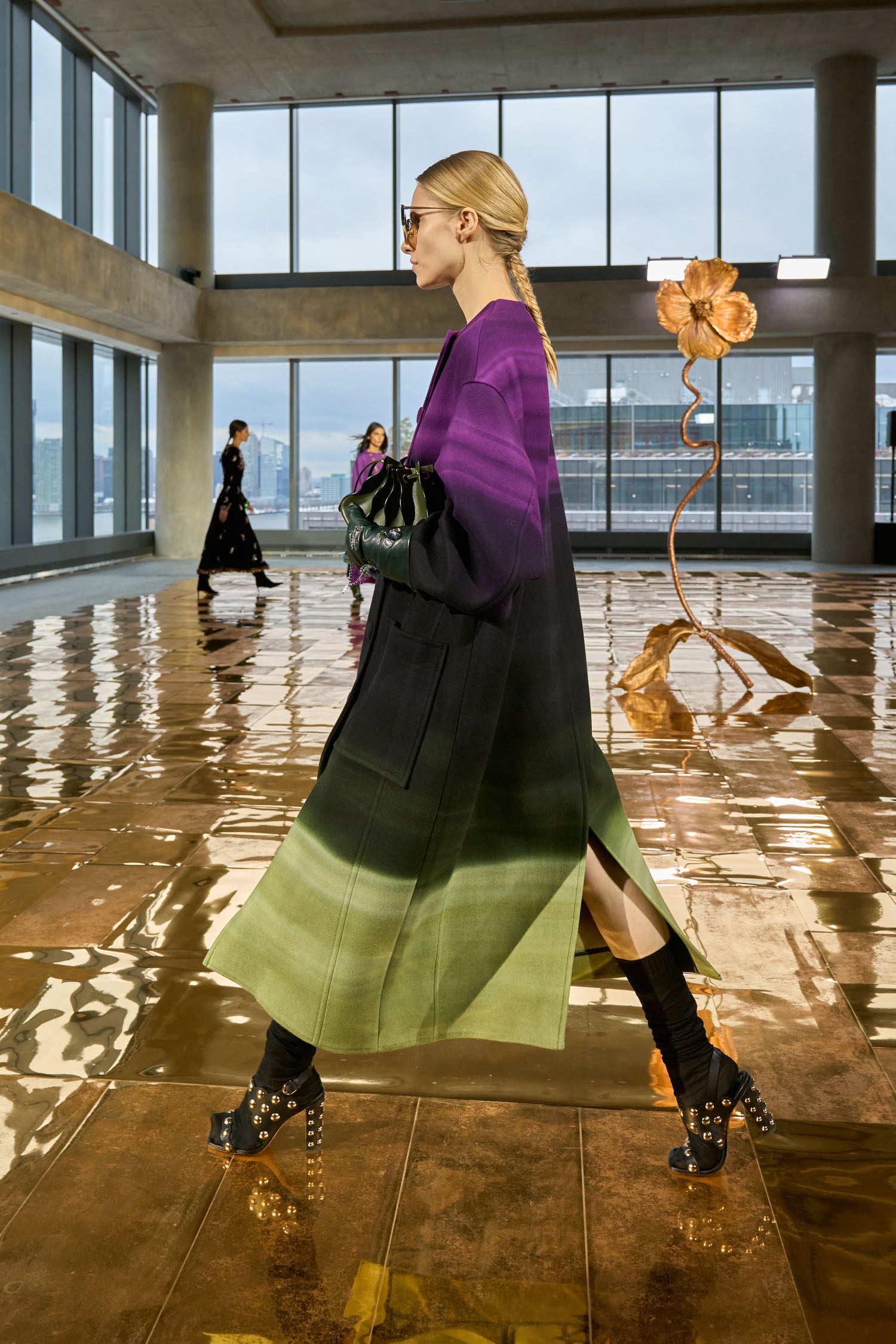 Ulla Johnson Victoire Sunglasses - Rainforest Jasper