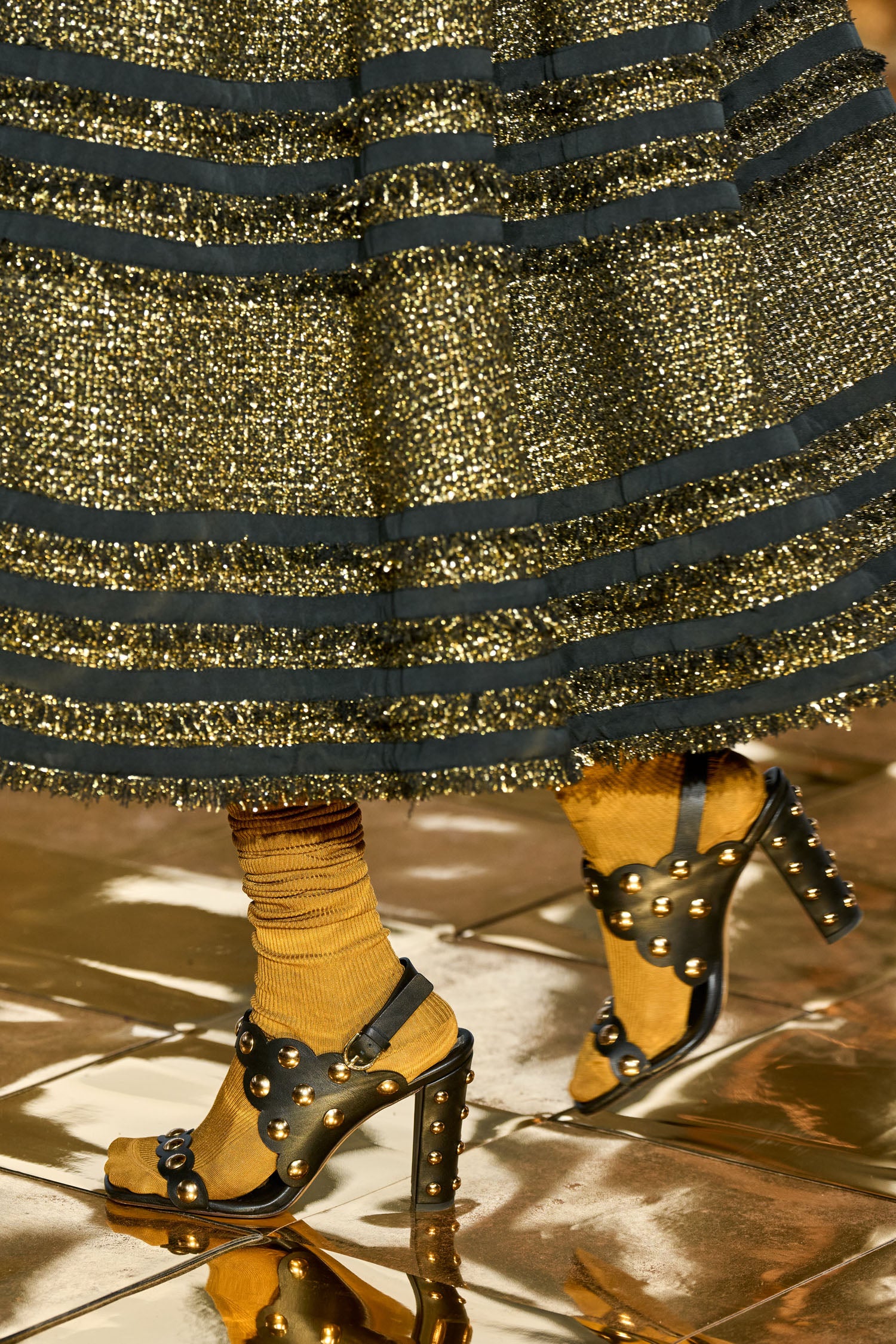 Vendome Studded High Heel - Noir