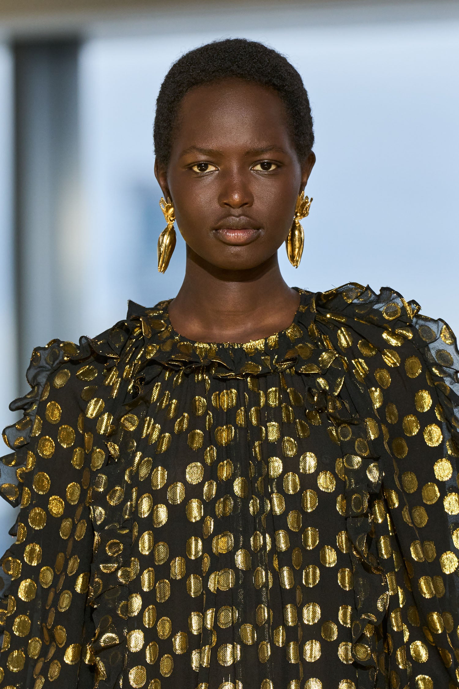 Ulla Johnson Celestina Silk Long Sleeve Gown - Obsidian