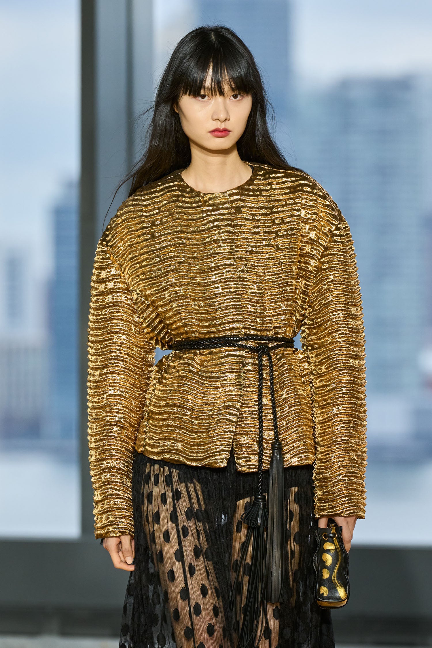 Veeda Metallic Jacket - Oro