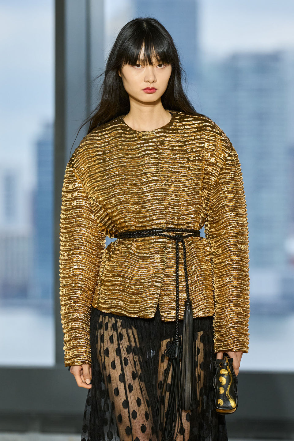 Veeda Metallic Jacket - Oro