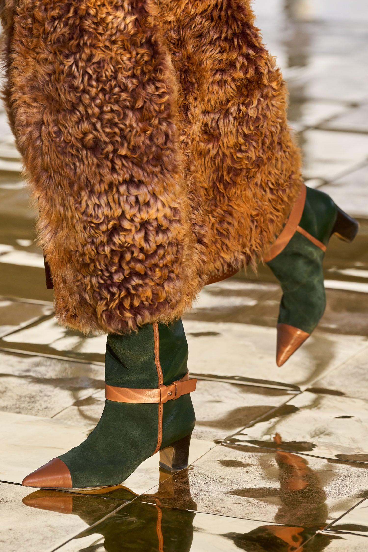 Ulla Johnson Kiki Patchwork Boot - Militaire Mixte