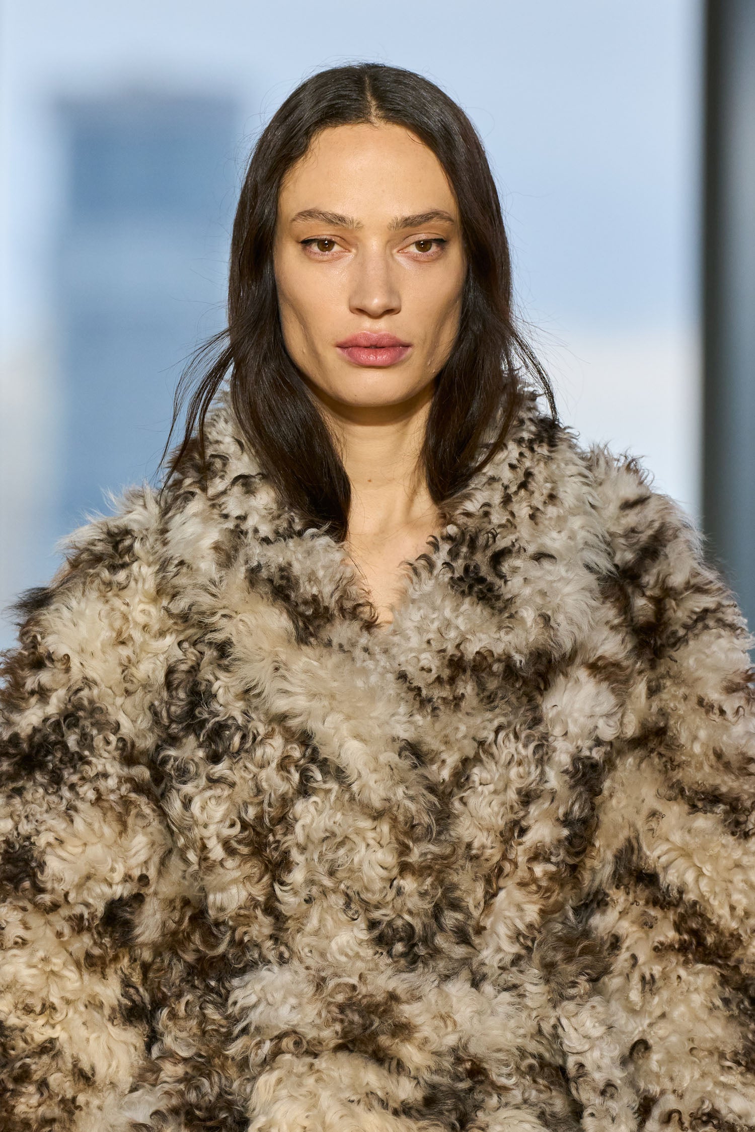 Ulla Johnson Ceryse Long Shearling Coat - Pietra