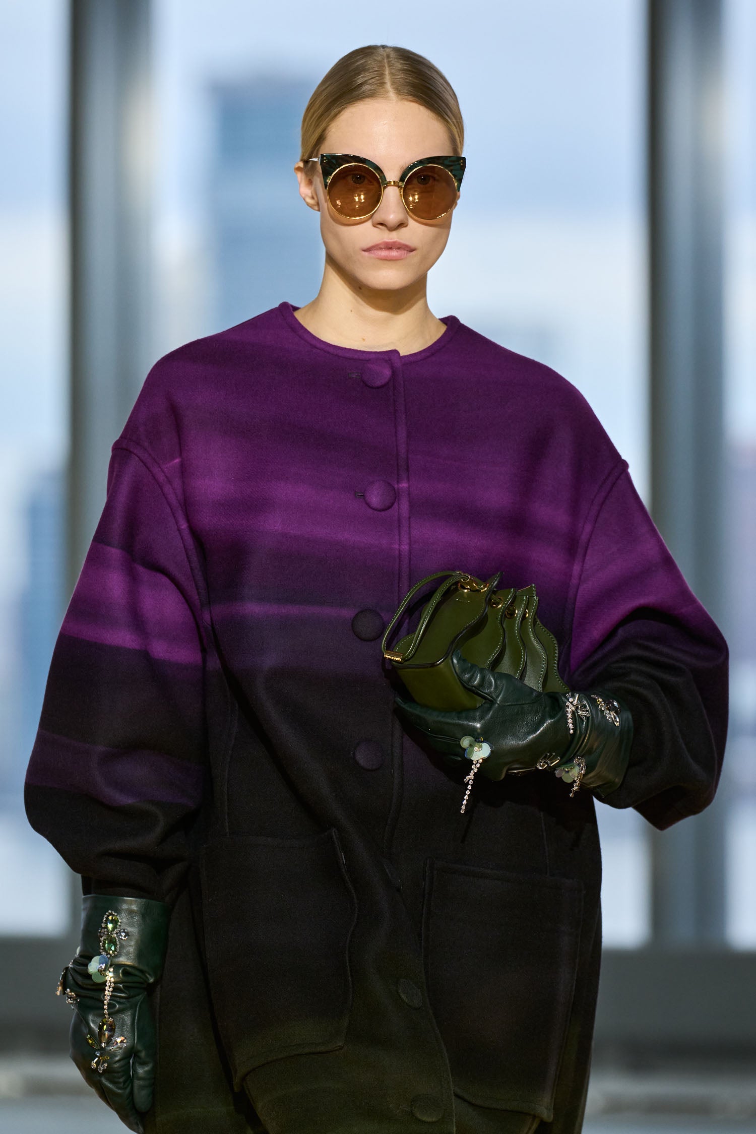 Ulla Johnson Victoire Sunglasses - Rainforest Jasper