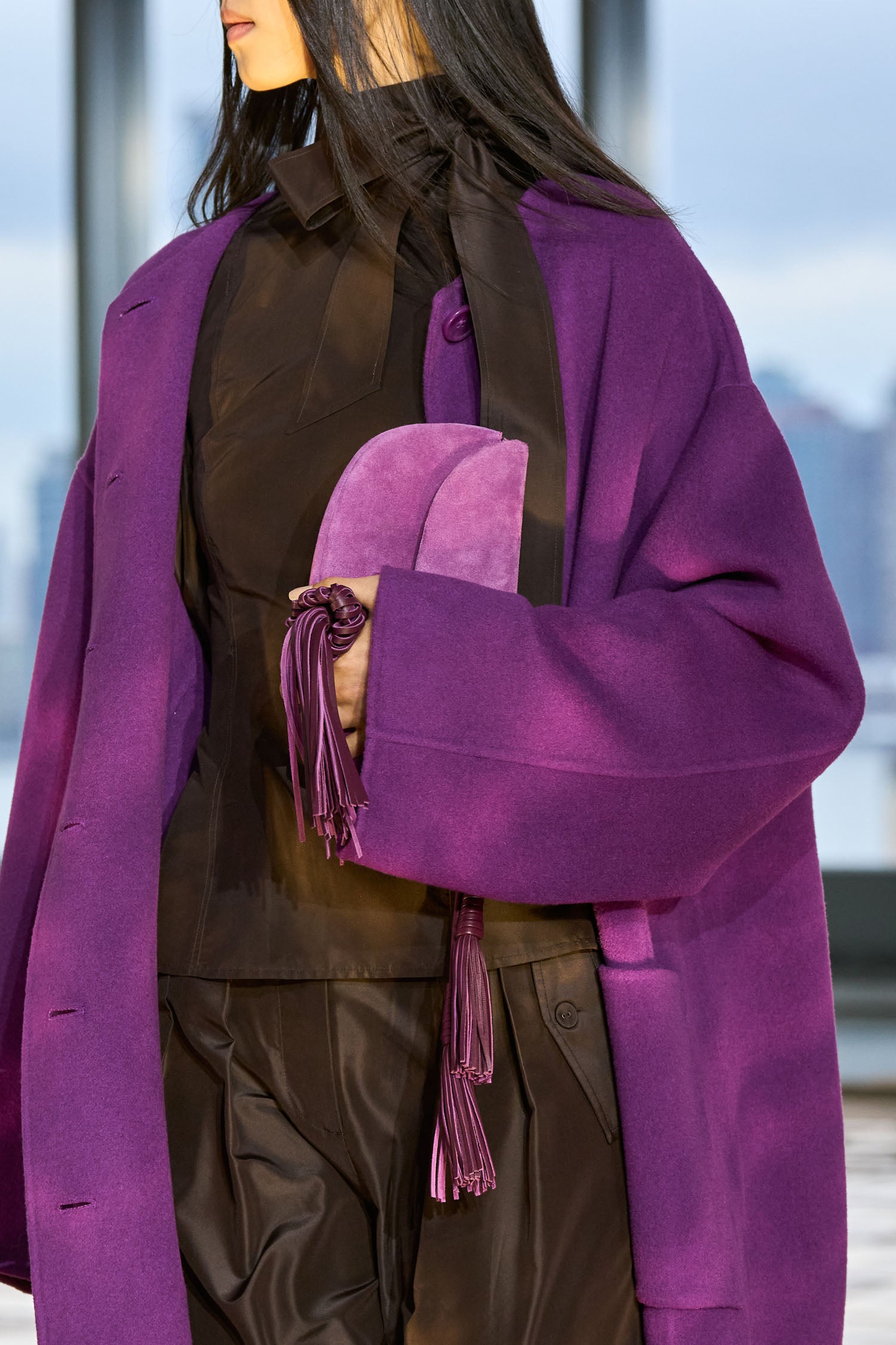 Ulla Johnson Paloma Tassel Flap Bag - Orchid