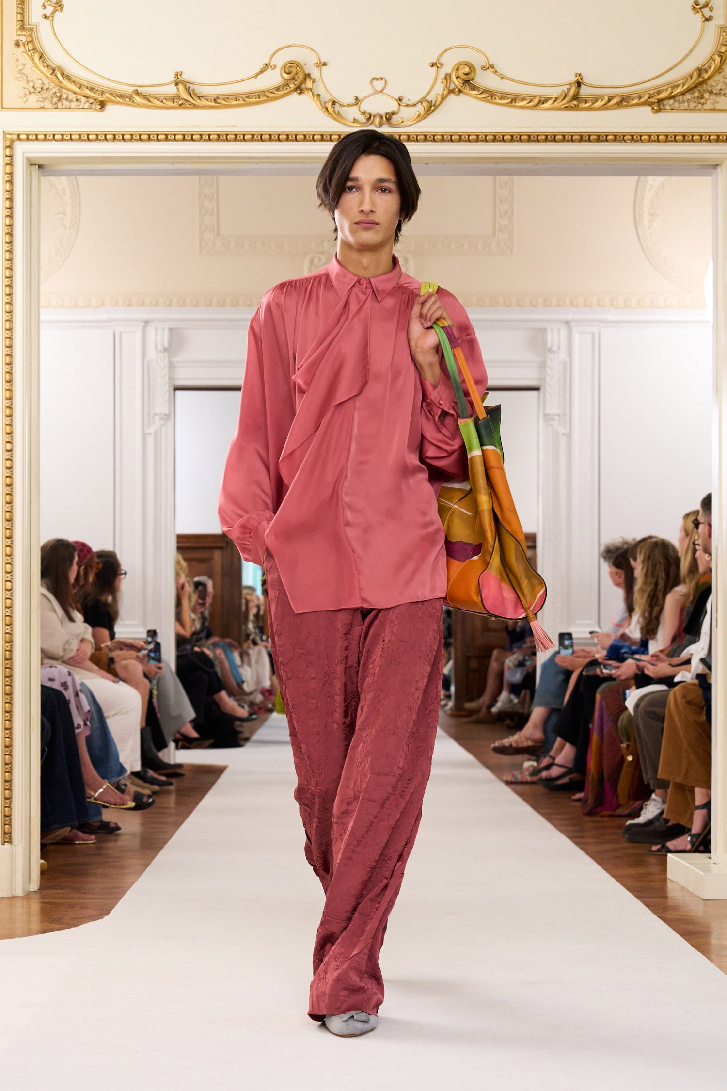 Gesture Silk Blouse - Rosewood