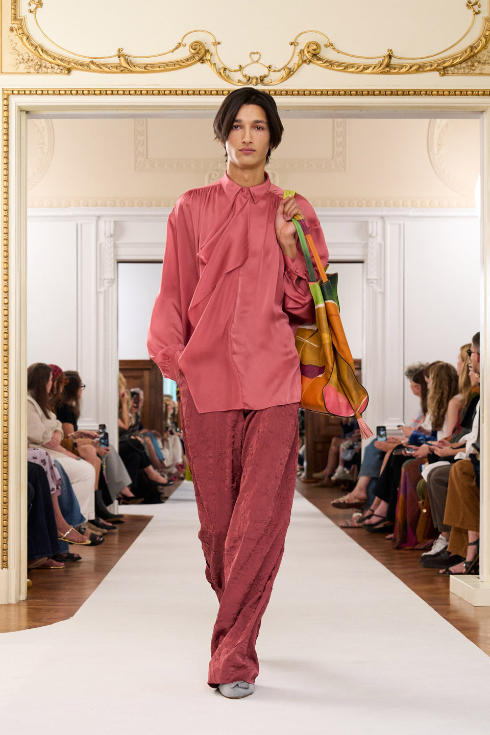 Gesture Silk Blouse - Rosewood