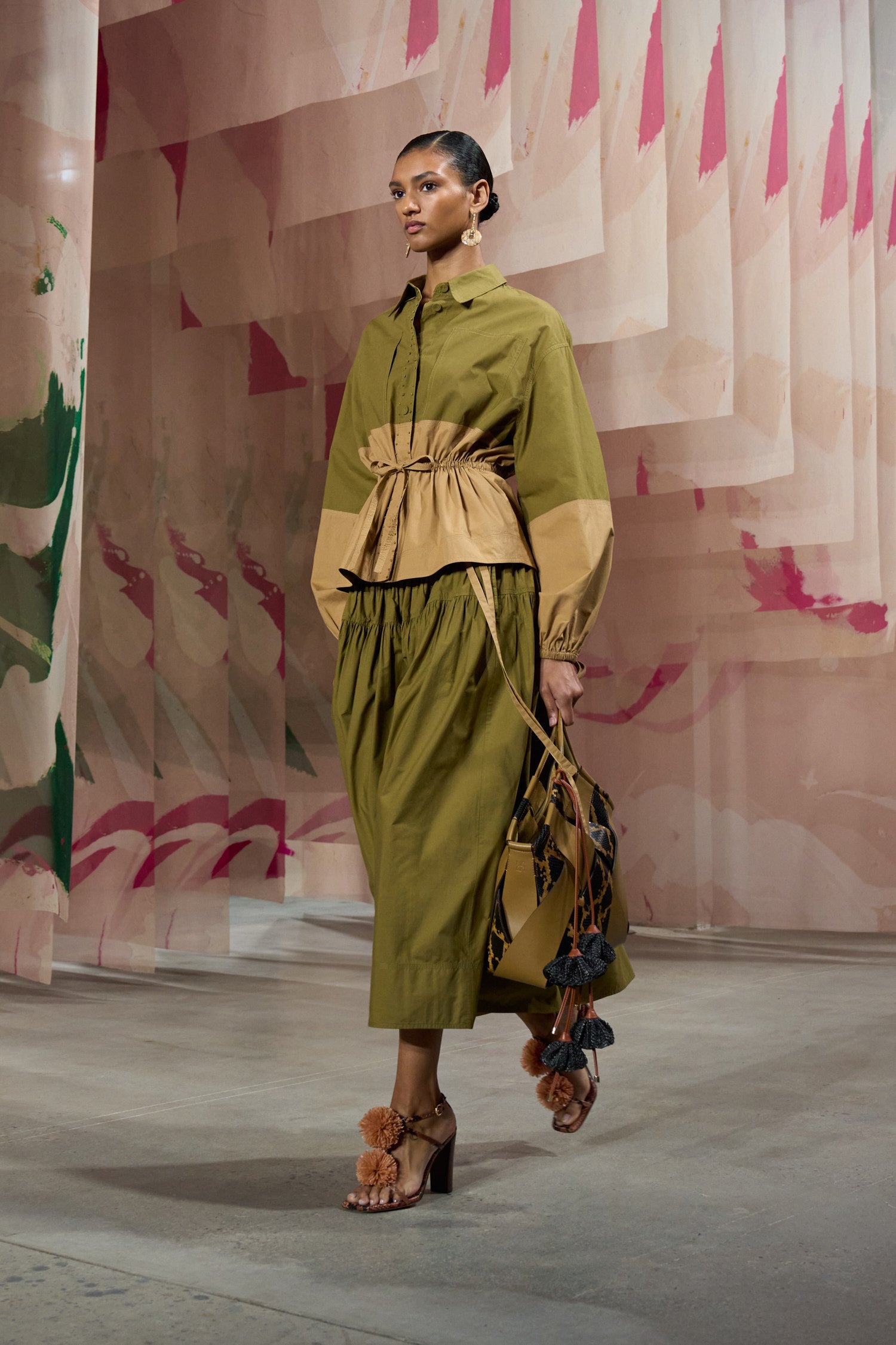 Angeline Skirt - Sahara Colorblock
