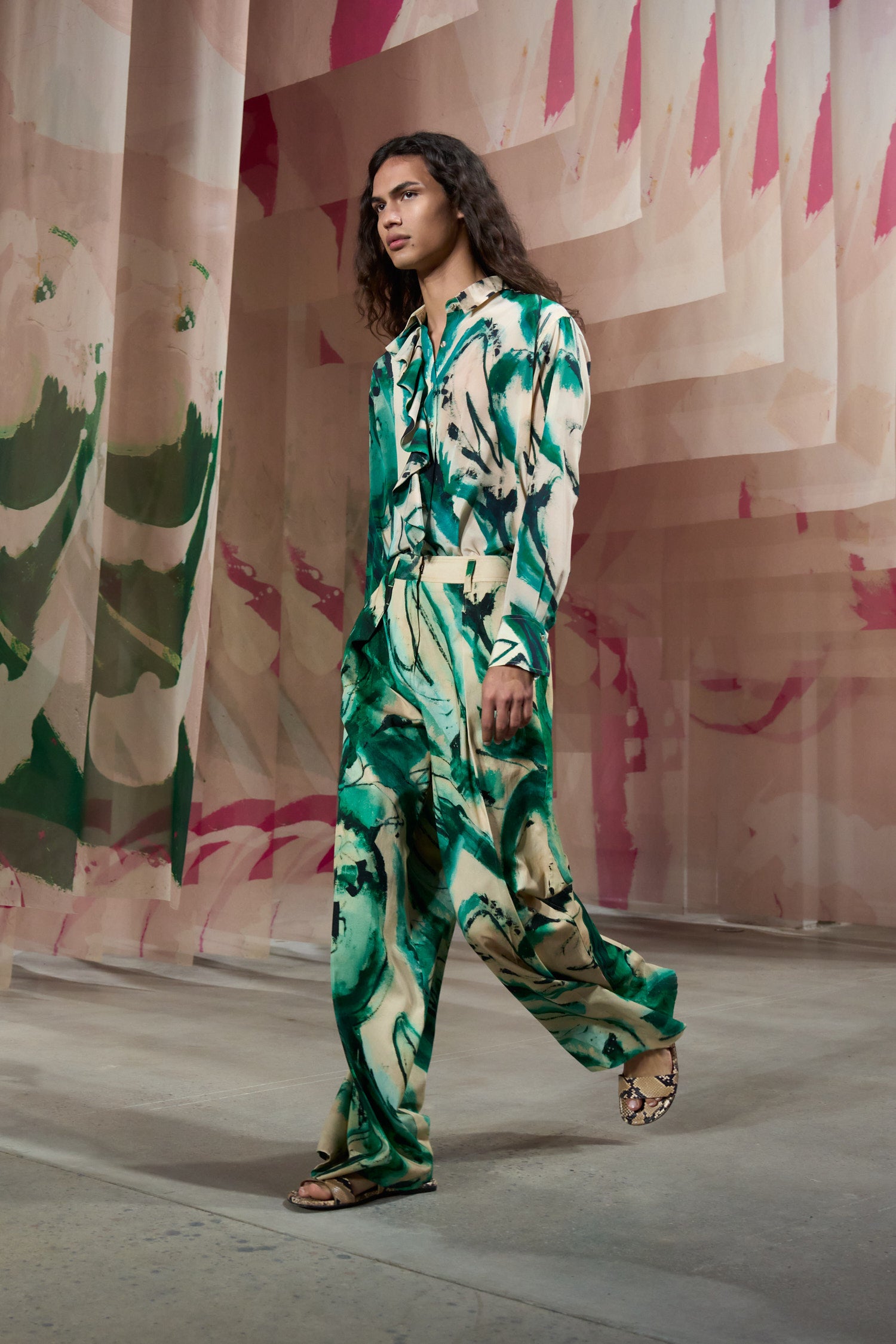 Study Blouse - Portrait In Green