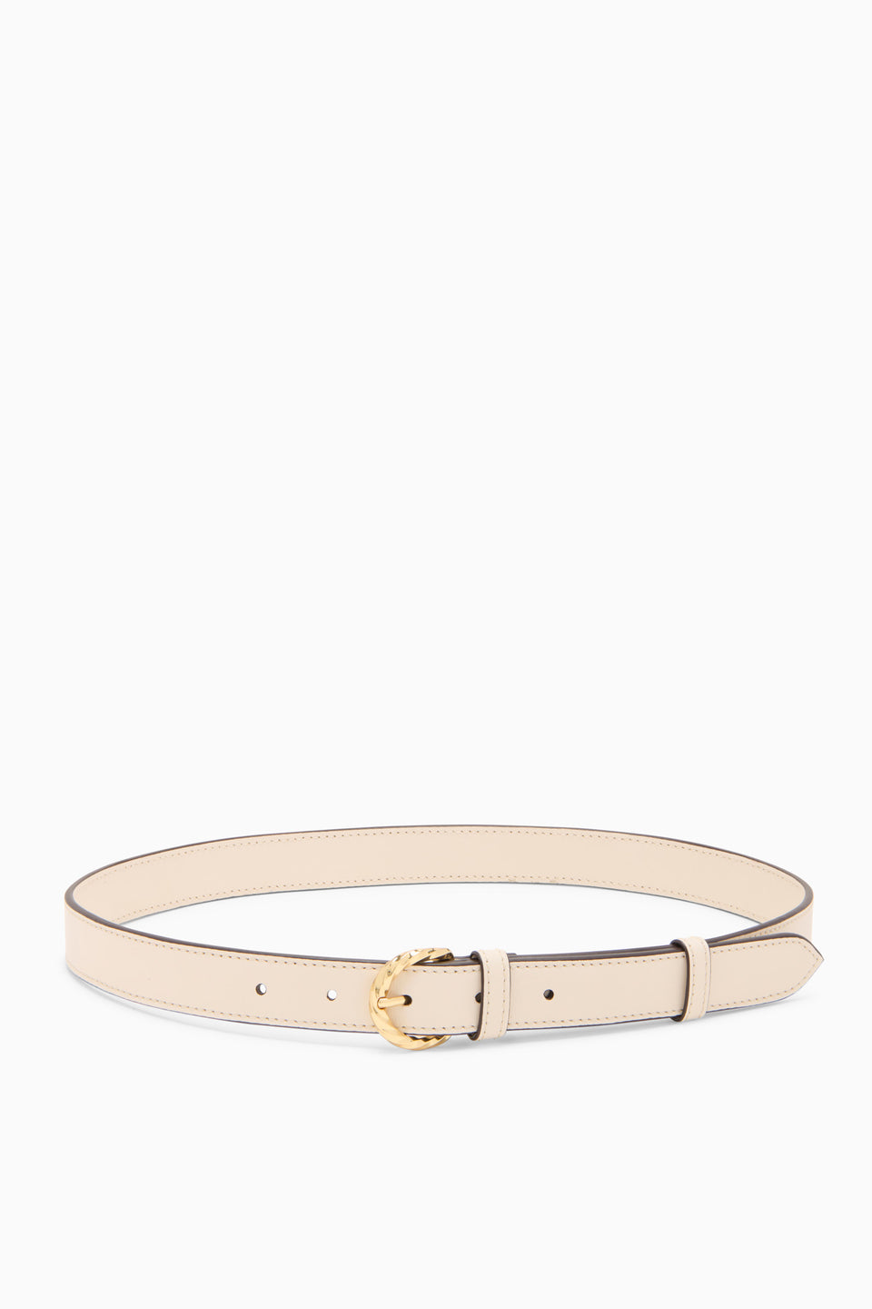 Gia Twisted Buckle Belt - Cowrie