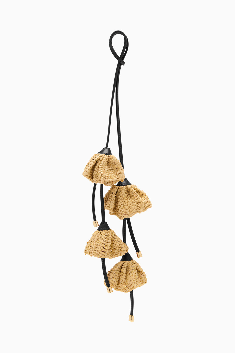 Flower Raffia Charm - Canyon Stripe