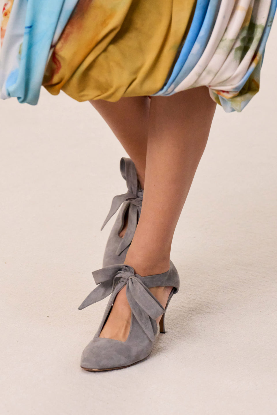 Ingrid Soft Bow Pump - Stone