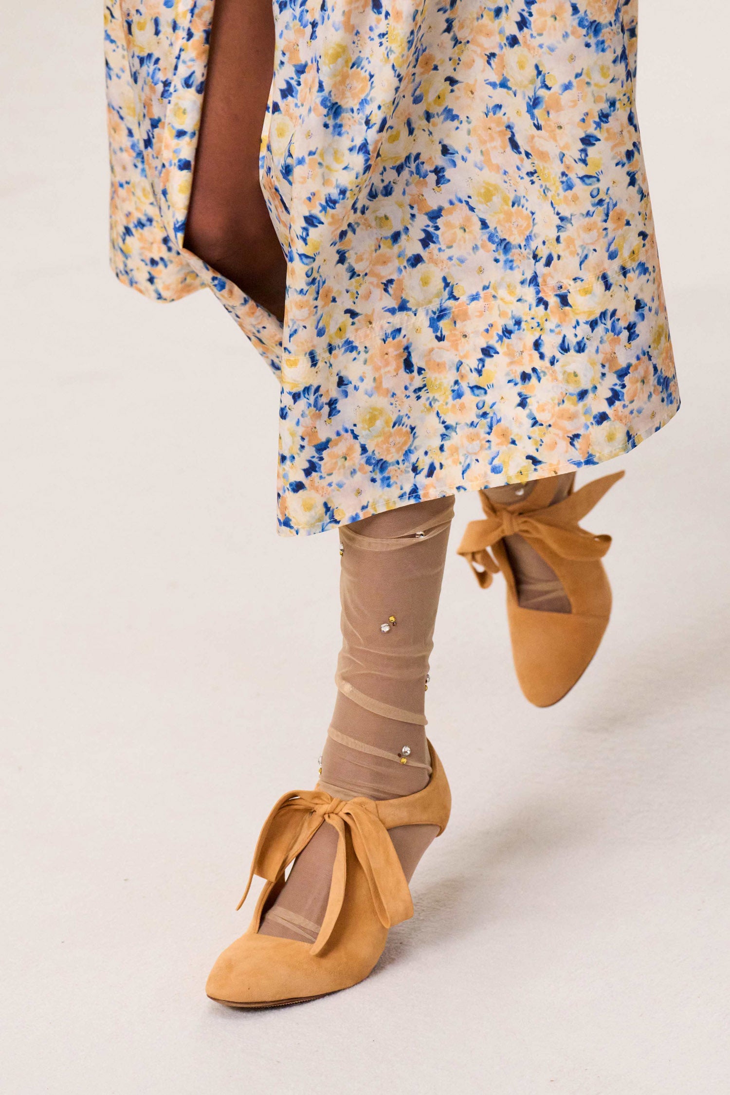 Ingrid Soft Bow Pump - Ginger