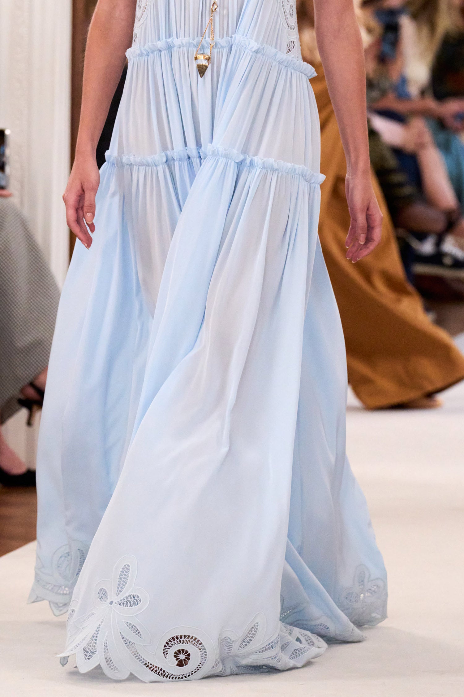 Ulla Johnson Filippa Lace Applique Gown - Adriatic