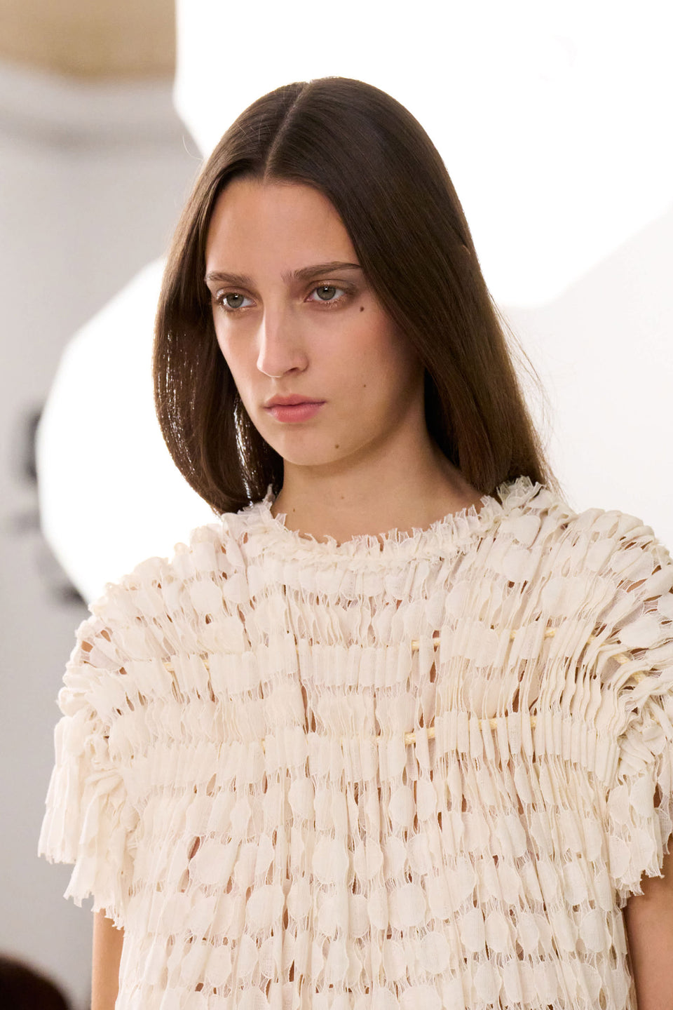 Layla Lace Mini Dress - Chalk