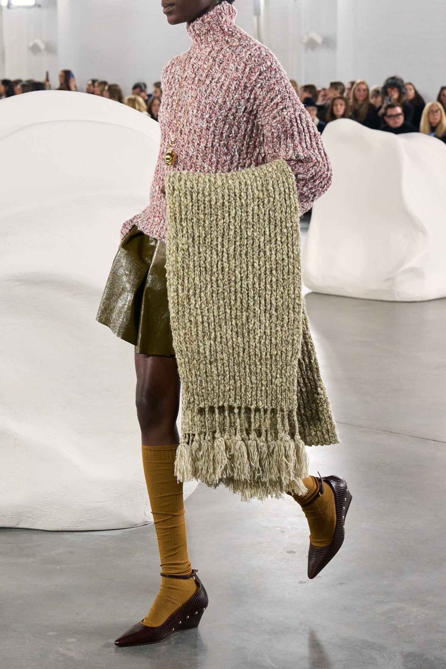 Maeve Knit Scarf - Alabaster