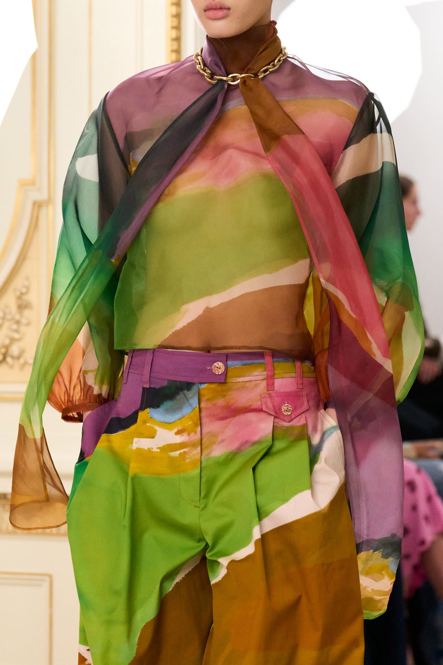 Anisa LS Organza Blouse - Nature Abhors A Vacuum