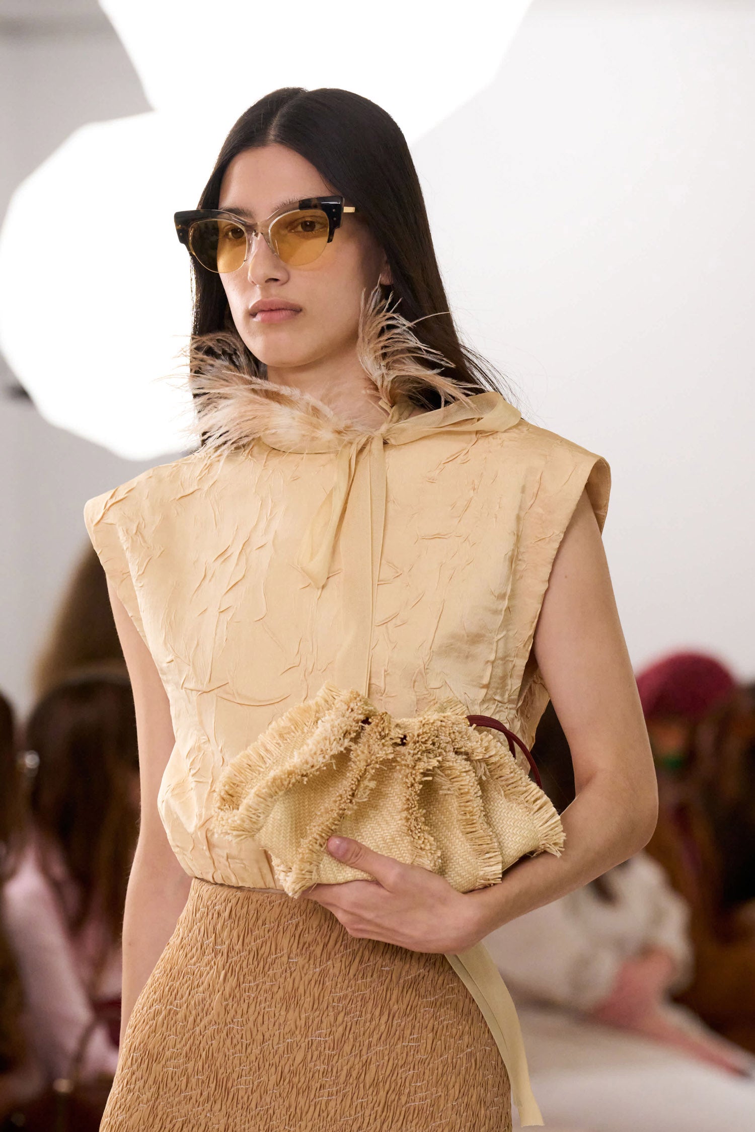 Adria Small Crossbody - Natural Raffia Convertible Crossbody Bag