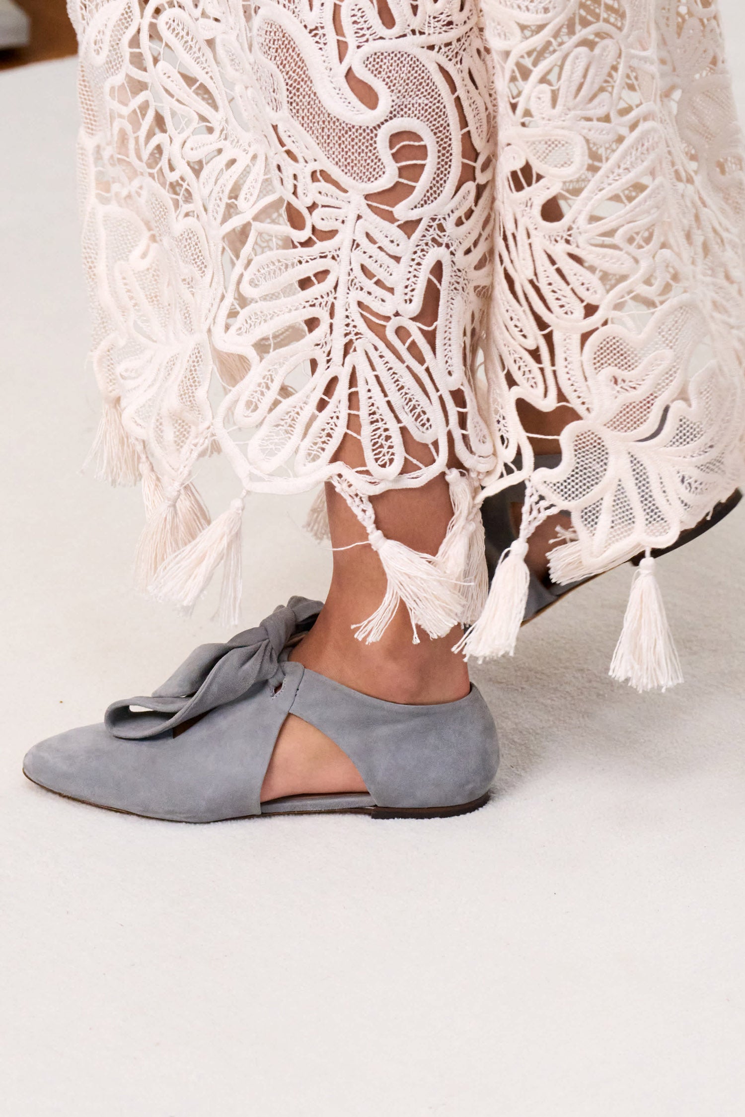 Ingrid Soft Bow Flat - Stone